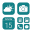 Wow Teal White - Icon Pack 202300328